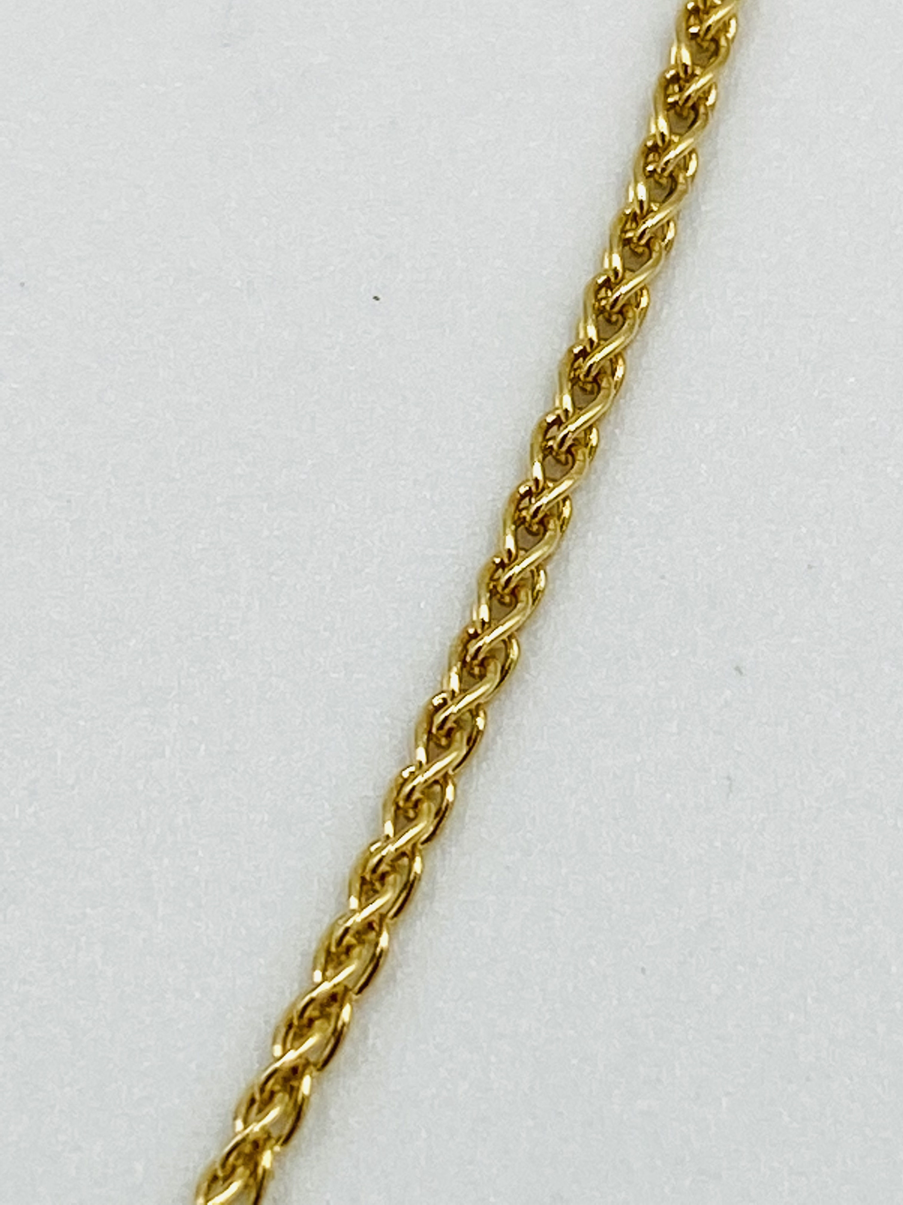 18ct gold fine chain - Image 3 of 4