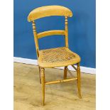 Bristol style chair with cane seat