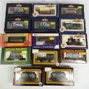 Fourteen 00 gauge wagons