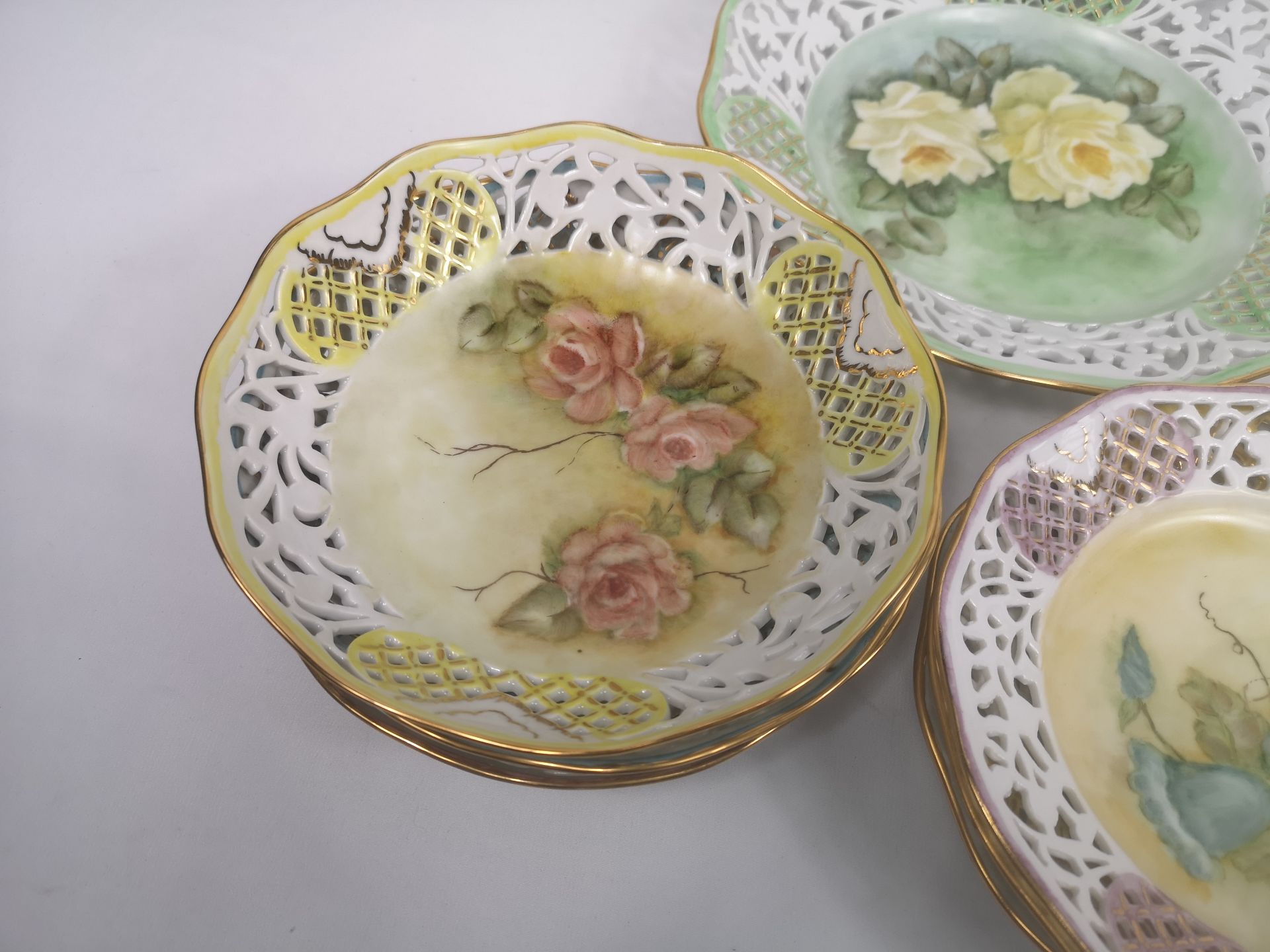 Quantity of hand painted plates and bowls by Marjorie Stevenson - Image 7 of 8