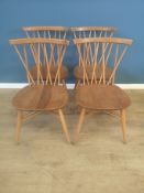 Four 1950's Ercol chairs