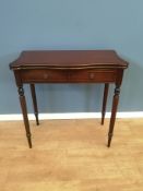 Mahogany swivel top tea table