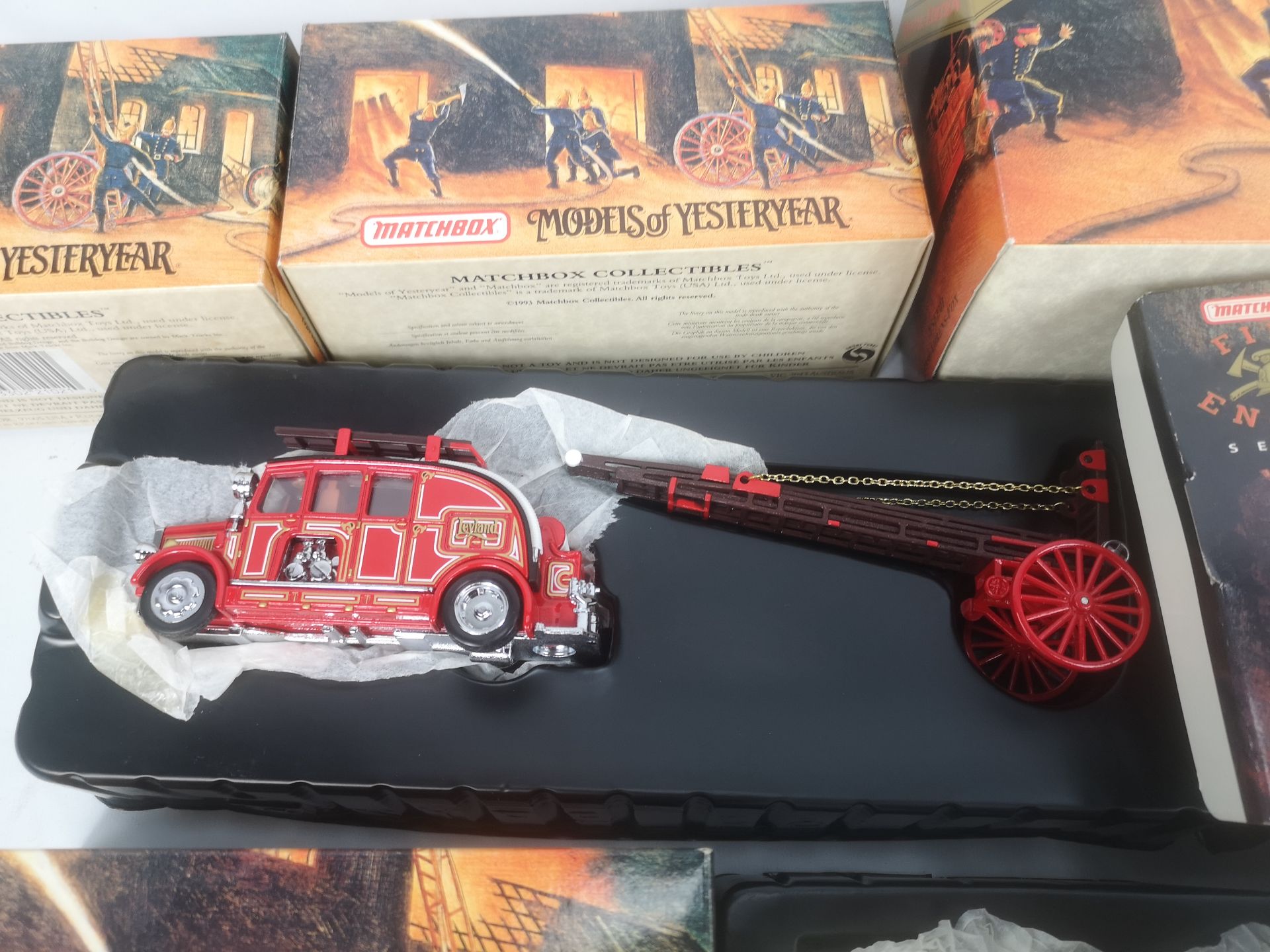 Seven Models of Yesteryear fire engines - Image 3 of 4