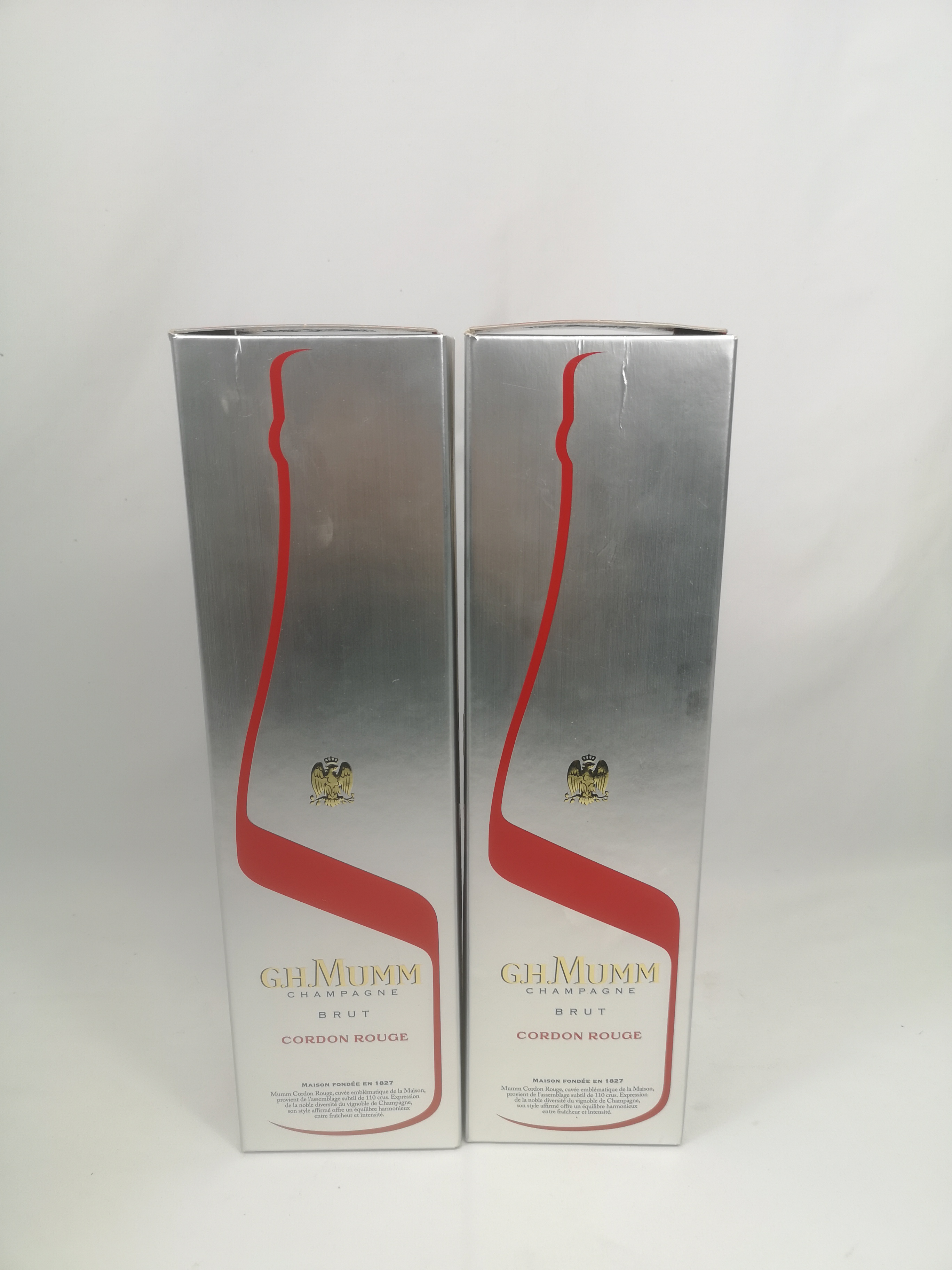 Two 75cl bottles of G.H. Mumm Brut Cordon Rouge champagne in boxes. - Image 5 of 5