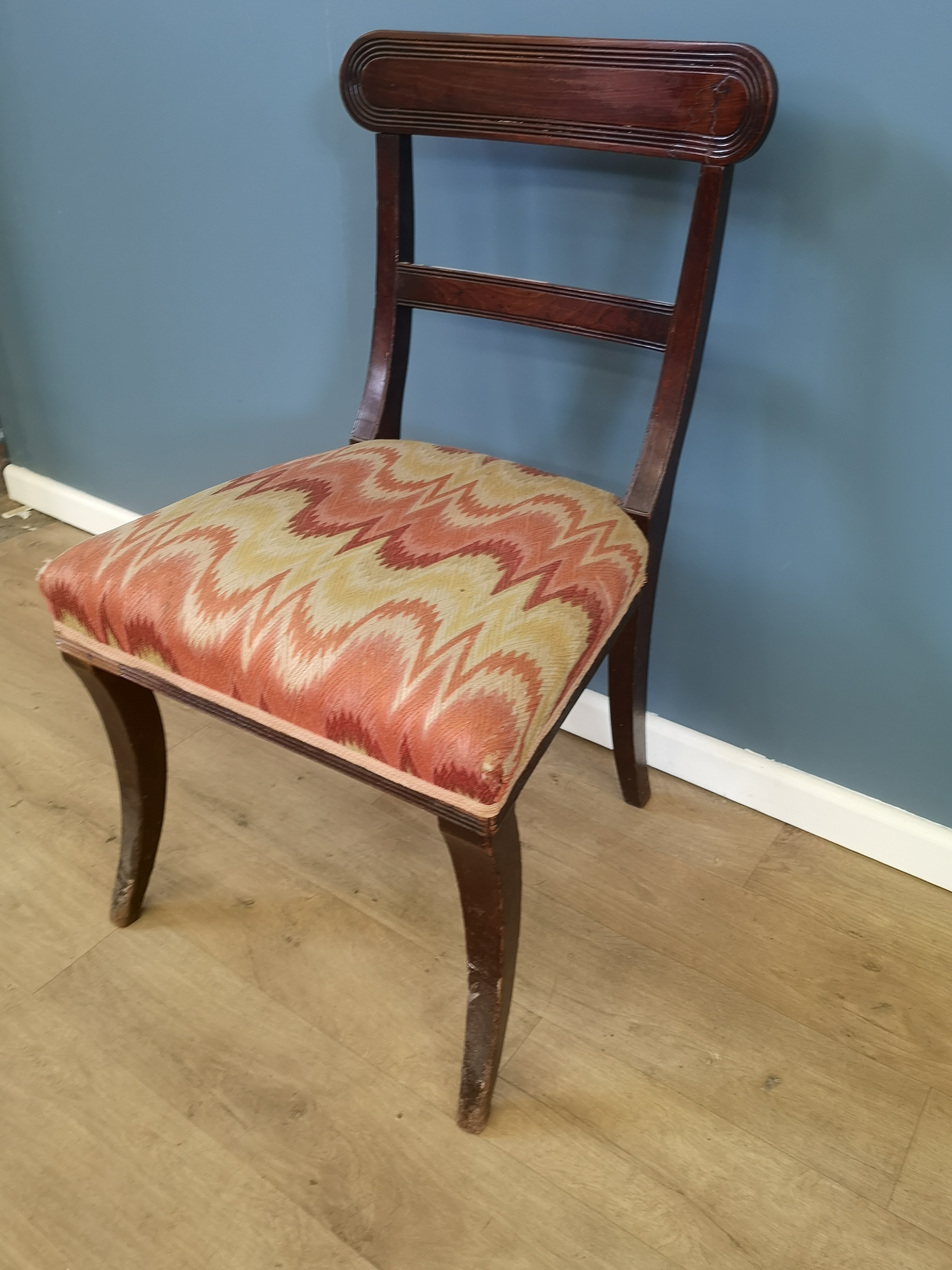 Two mahogany dining chairs - Image 3 of 4