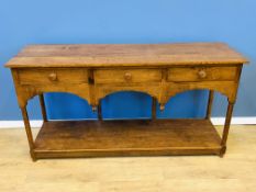 Oak display table