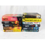 Eleven Wilbur Smith first edition hardback books