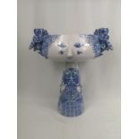 Danish blue and white jardiniere