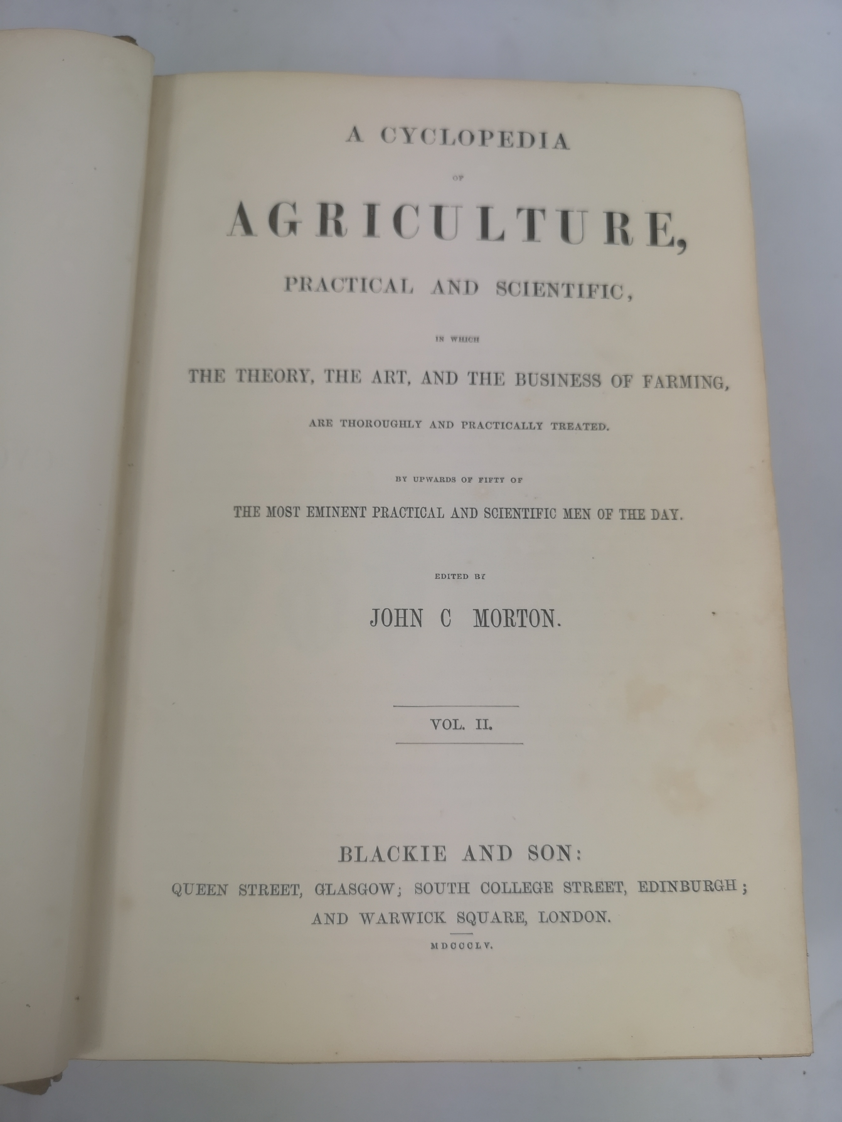A Cyclopedia of Agriculture edited by John Moreton - Image 4 of 6