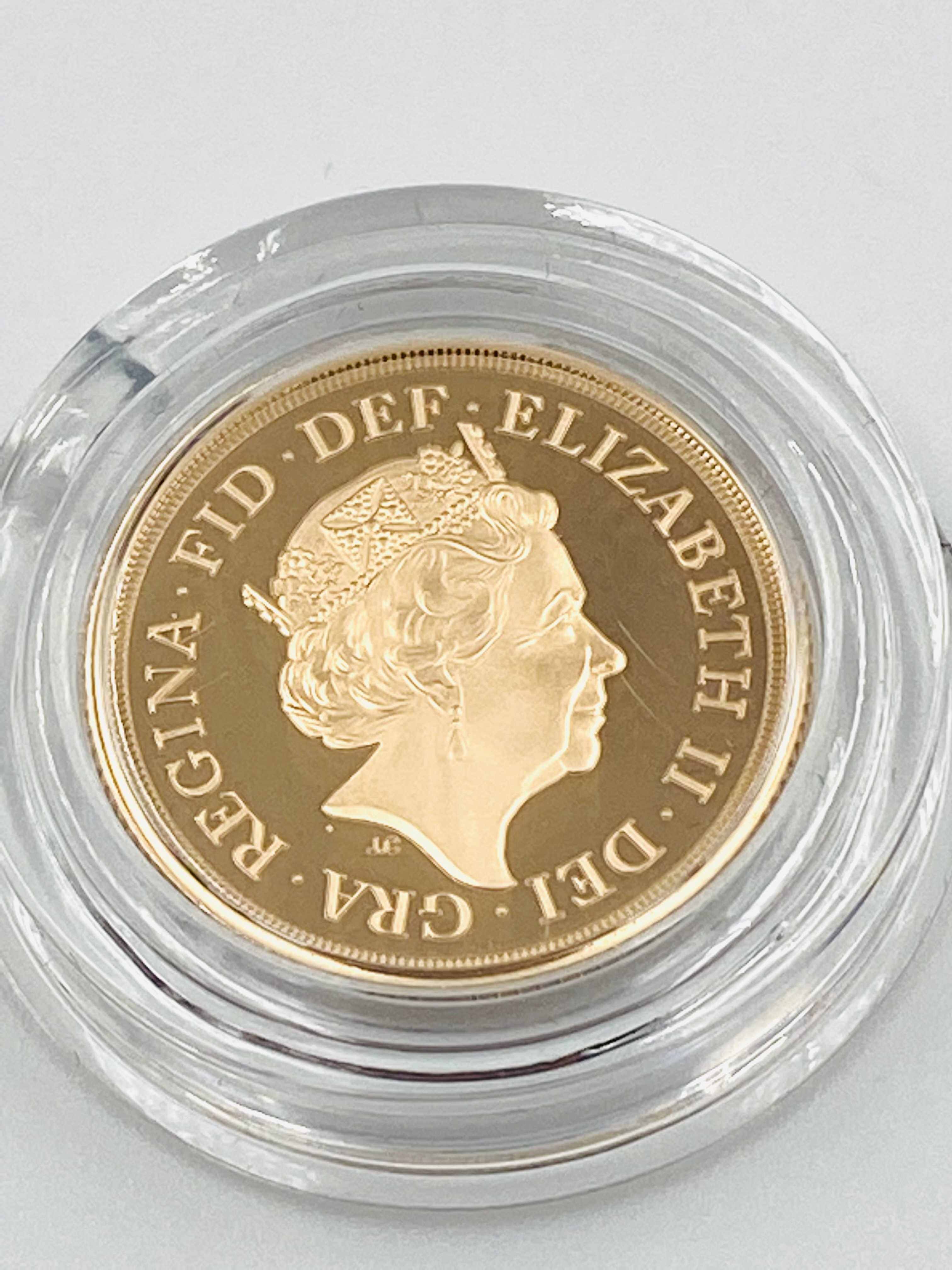 Royal Mint 2021 limited edition 22ct gold proof sovereign - Image 5 of 5