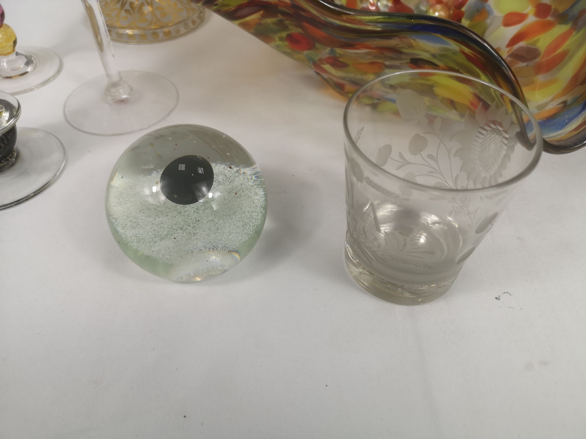 Quantity of glassware to include a Caithness paperweight - Image 5 of 5