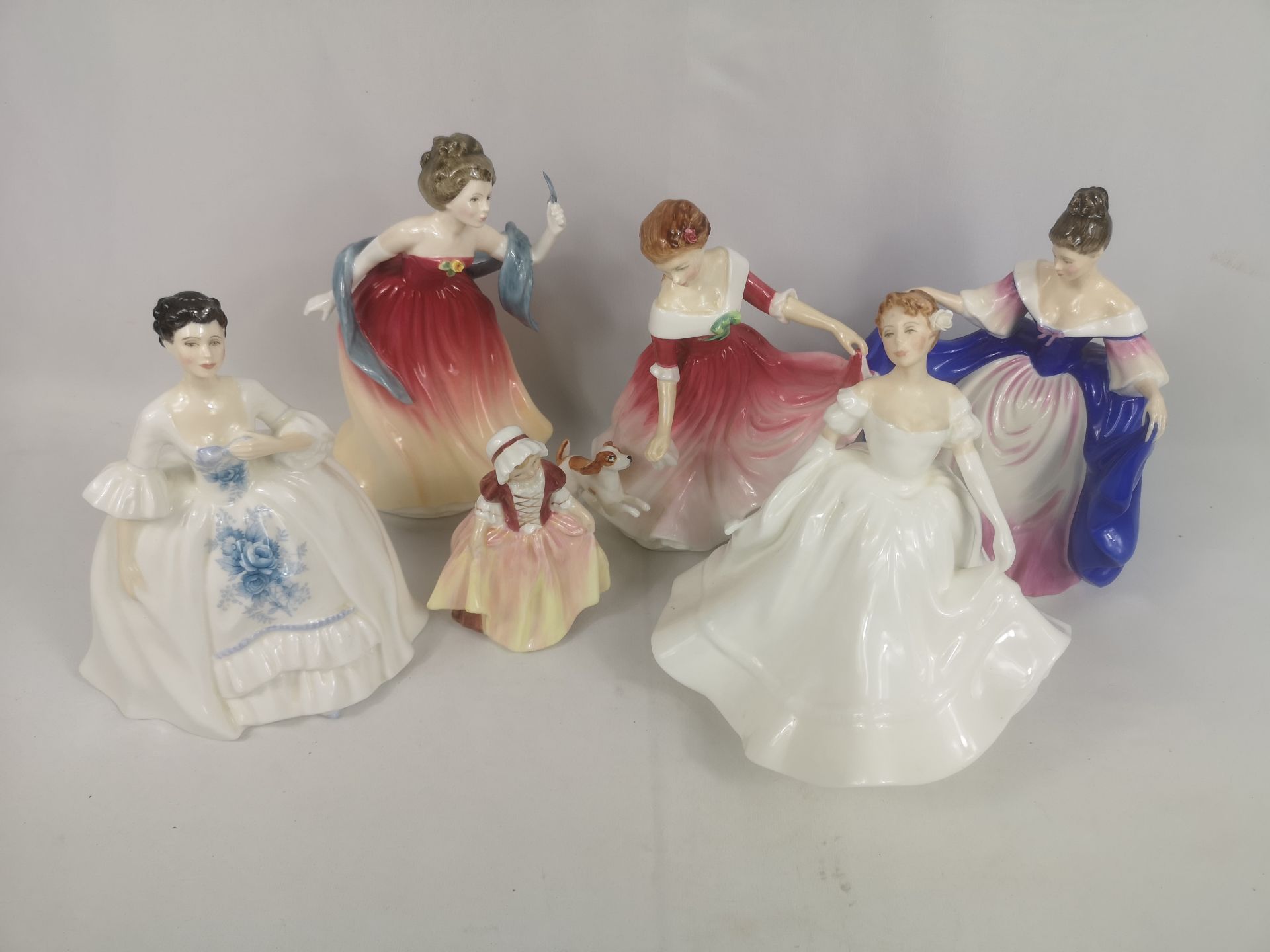 Six Royal Doulton figurines