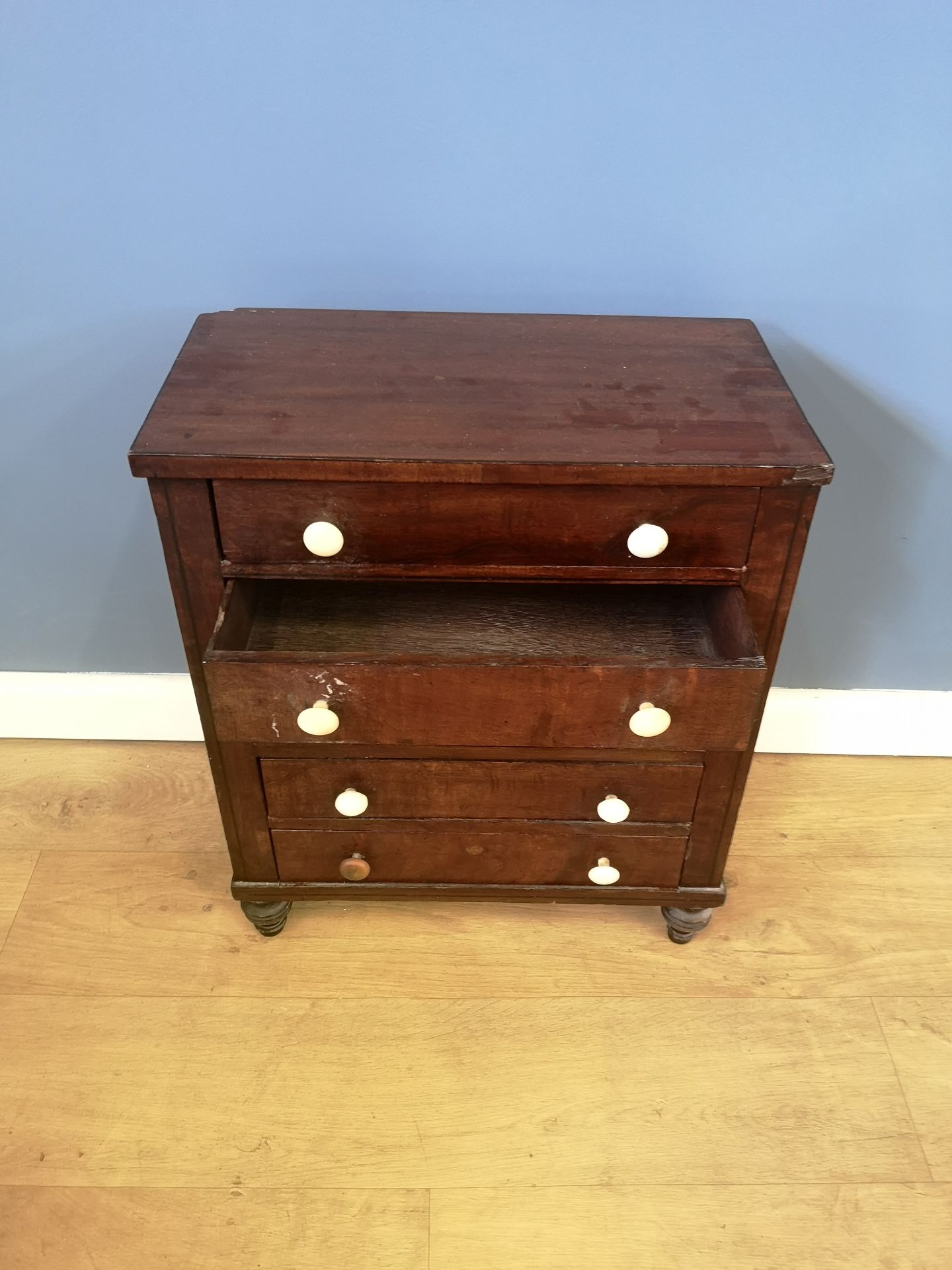 Victorian mahogany collectors cabinet - Image 5 of 5