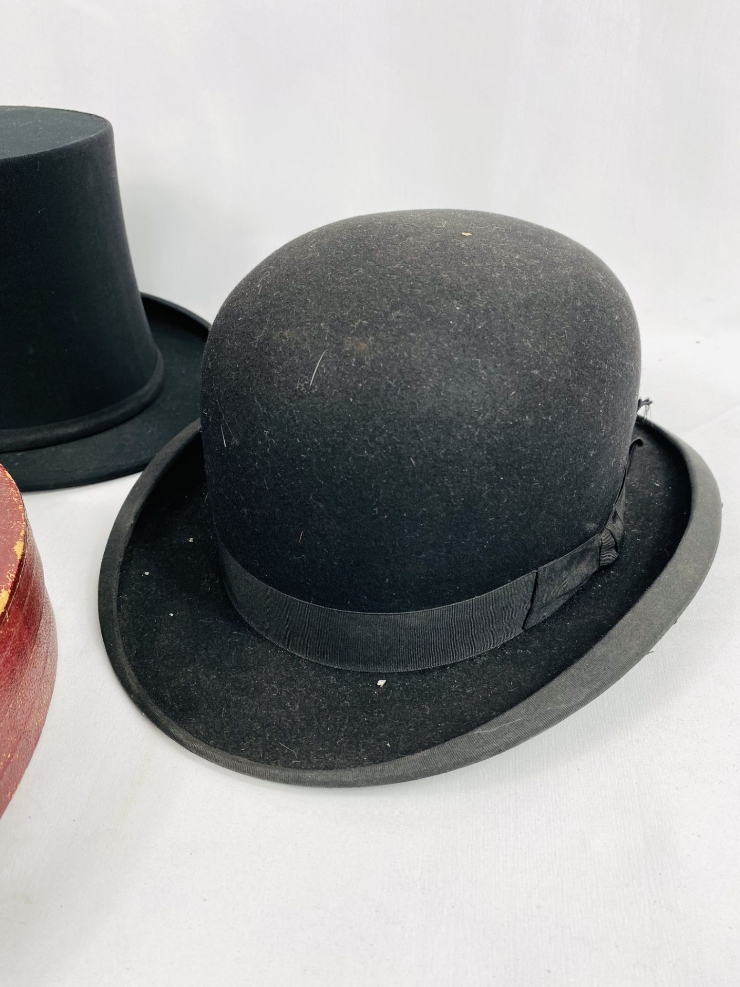 Scott & Co bowler hat together with a collapsible opera hat - Image 2 of 5