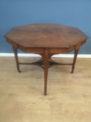 Mahogany octagonal occasional table