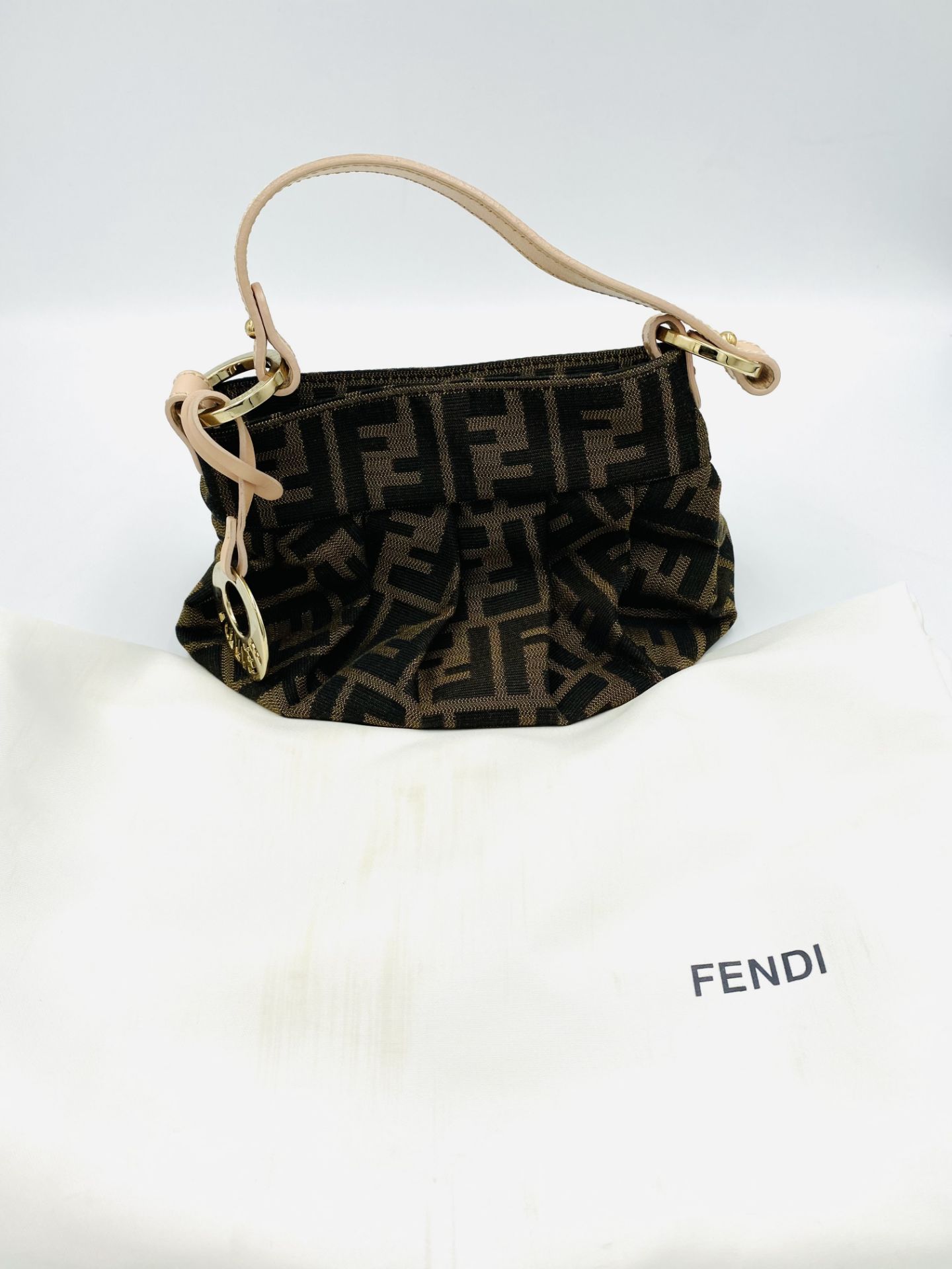 Fendi mini Zucca bag with dust bag - Image 7 of 7