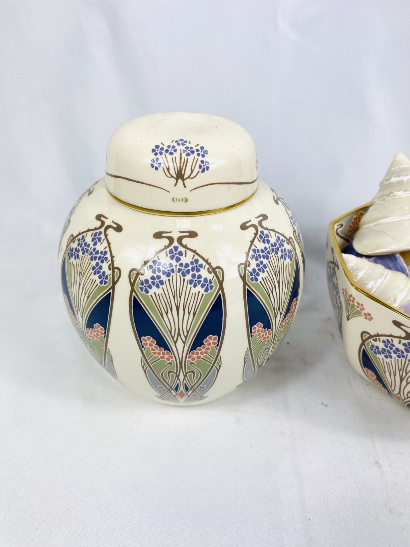 A Liberty Masons Ironstone ginger jar; together with a Liberty octagonal bowl - Image 3 of 5