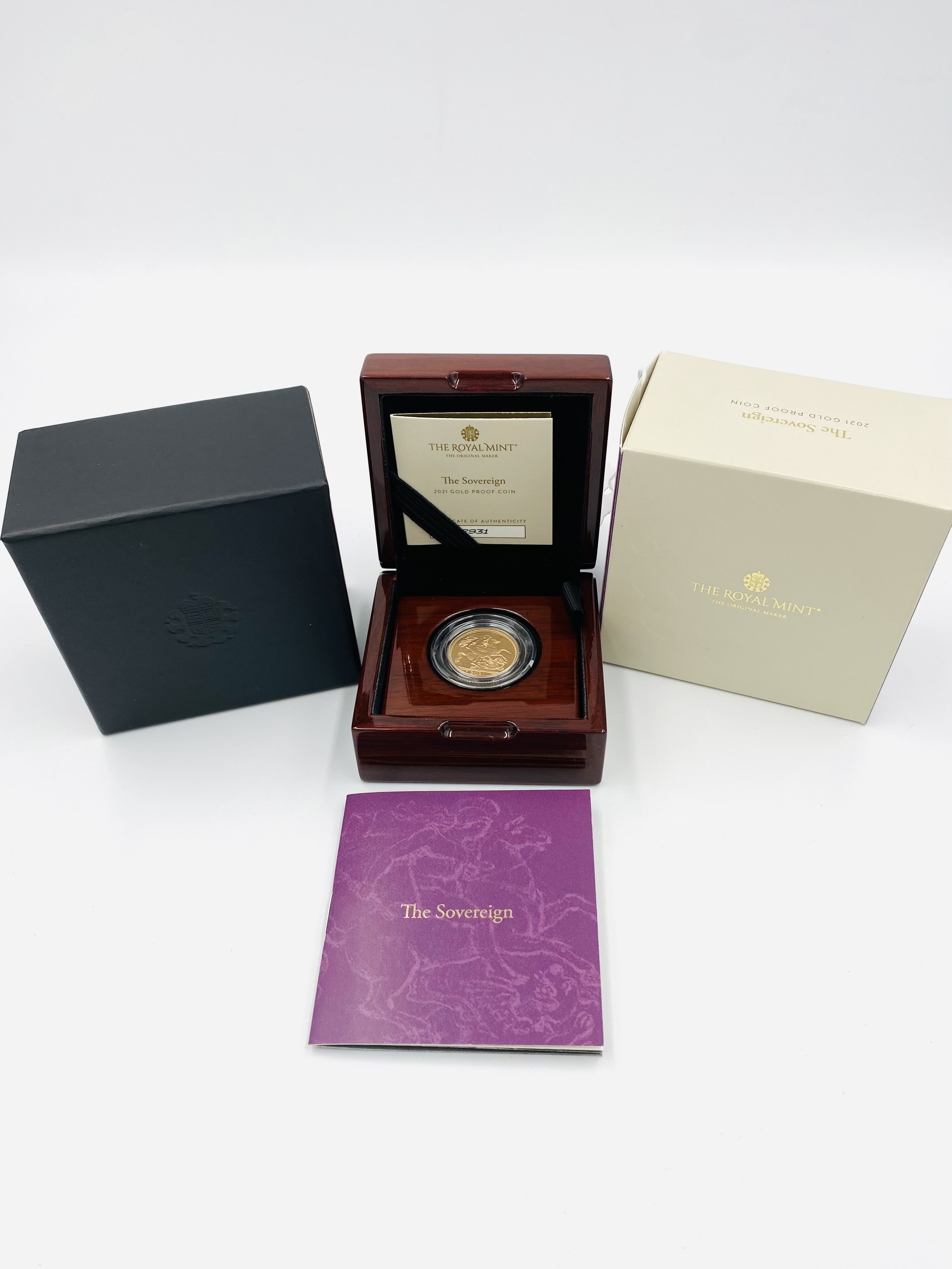 Royal Mint 2021 limited edition 22ct gold proof sovereign