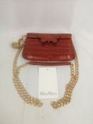 Max Mara pressed leather shoulder bag