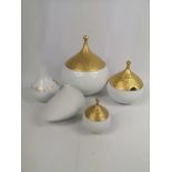 Three Rosenthal ceramic lidded jars and other items of Rosenthal