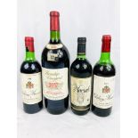 Magnum Beaulieu Vineyard Georges de Latour; Chateau Musar 1977 & 1978; Mavrud Reserve 1981 wines