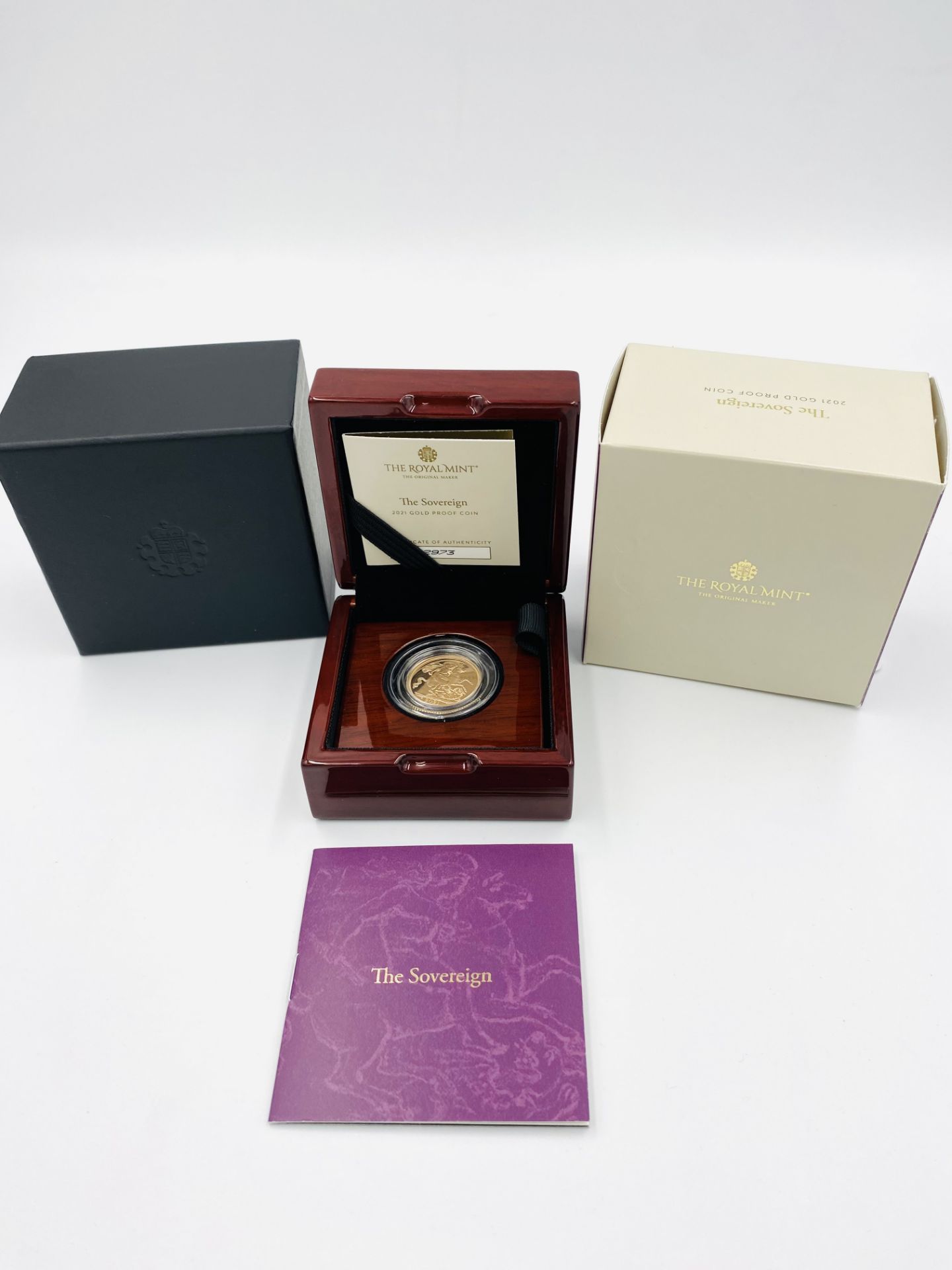 Royal Mint 2021 limited edition 22ct gold proof sovereign