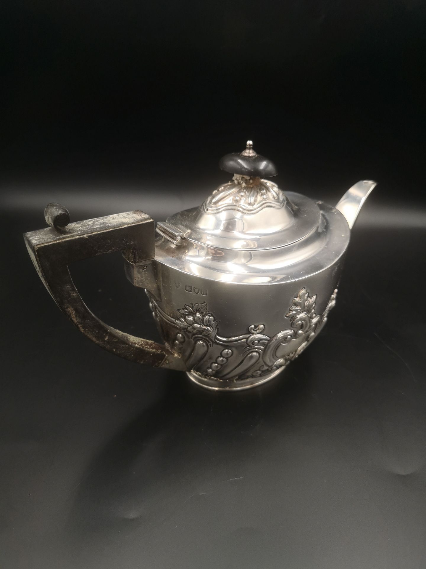Four piece silver tea set, 1922 - Image 3 of 5