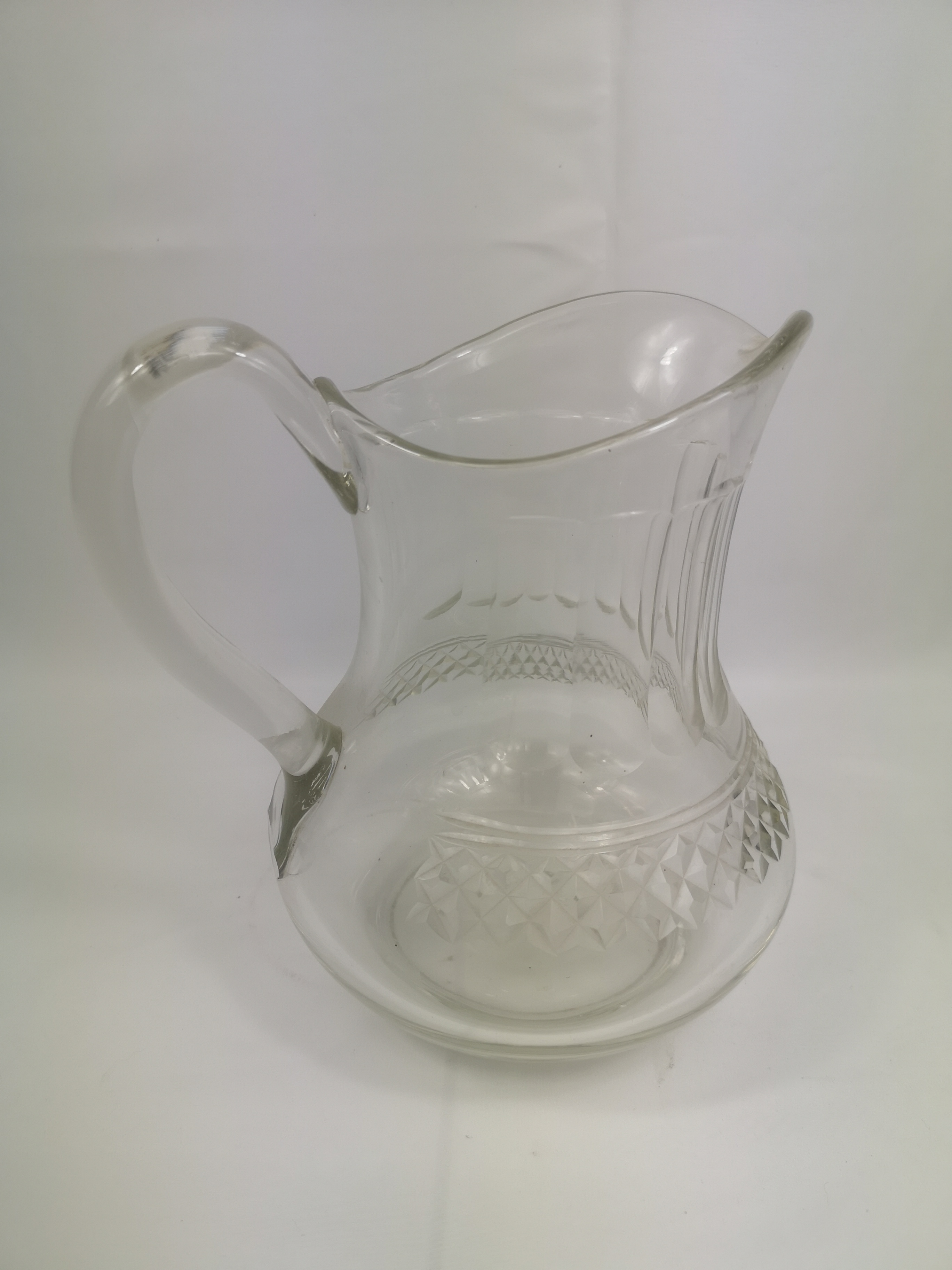 Victorian cut glass water jug and wine ewer - Image 3 of 5