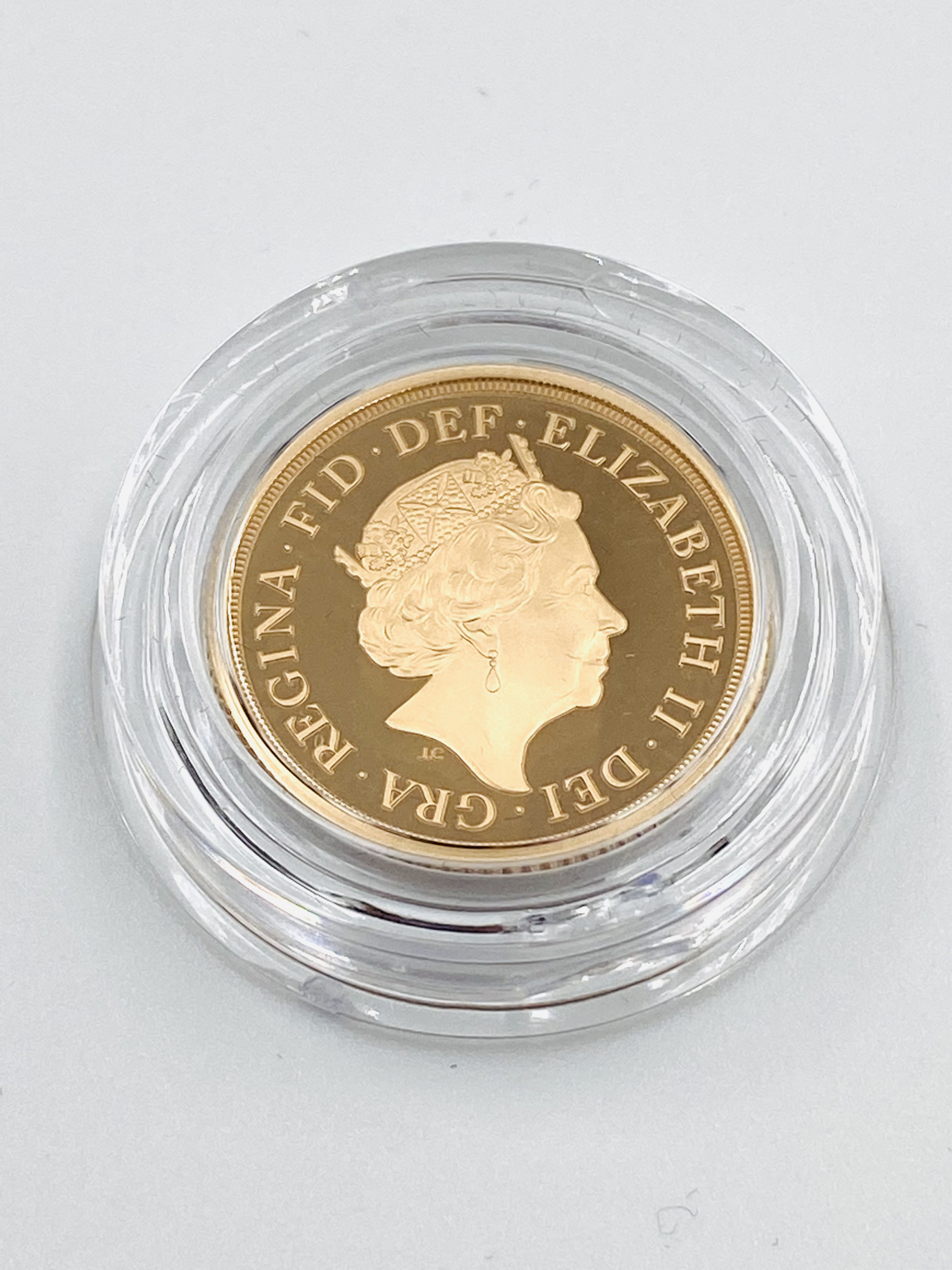 Royal Mint 2021 limited edition 22ct gold proof sovereign - Image 3 of 4