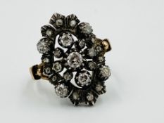 Antique gold and diamond ring