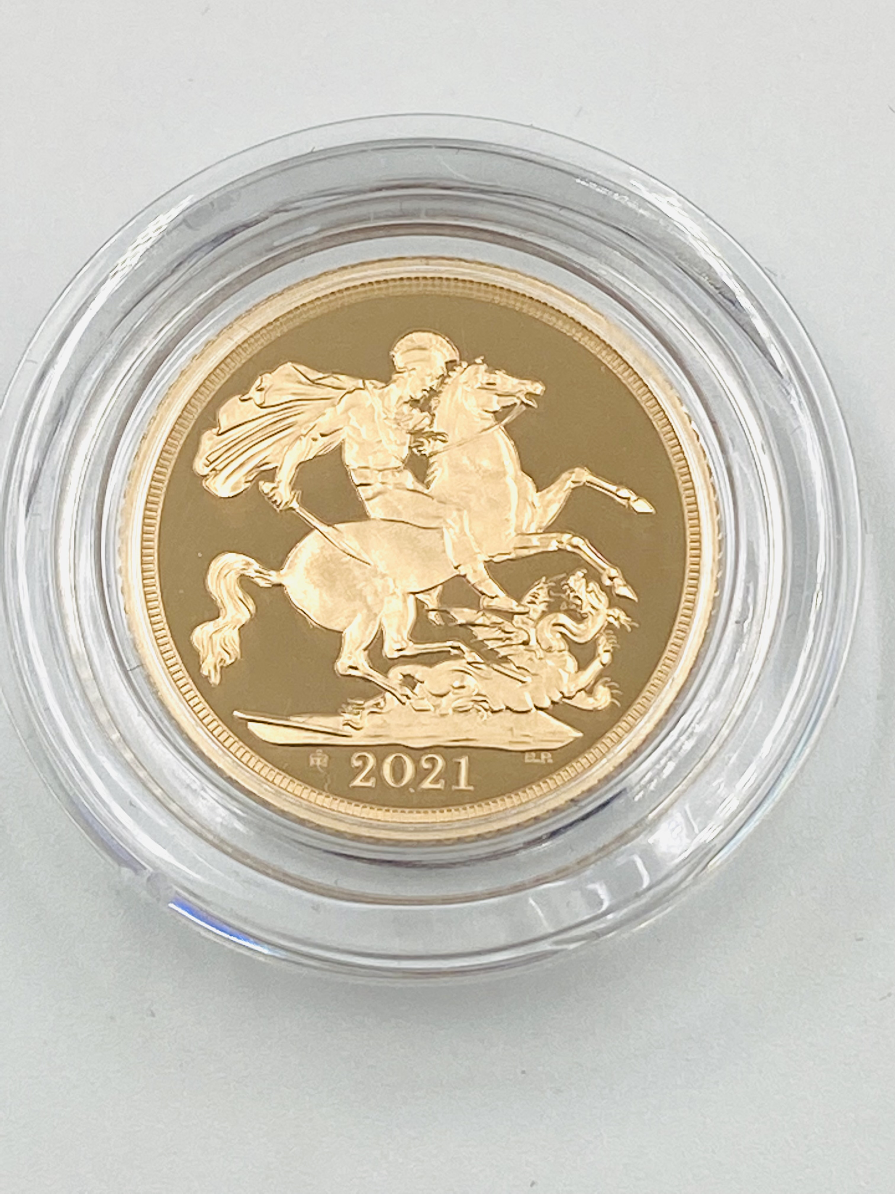 Royal Mint 2021 limited edition 22ct gold proof sovereign - Image 3 of 4