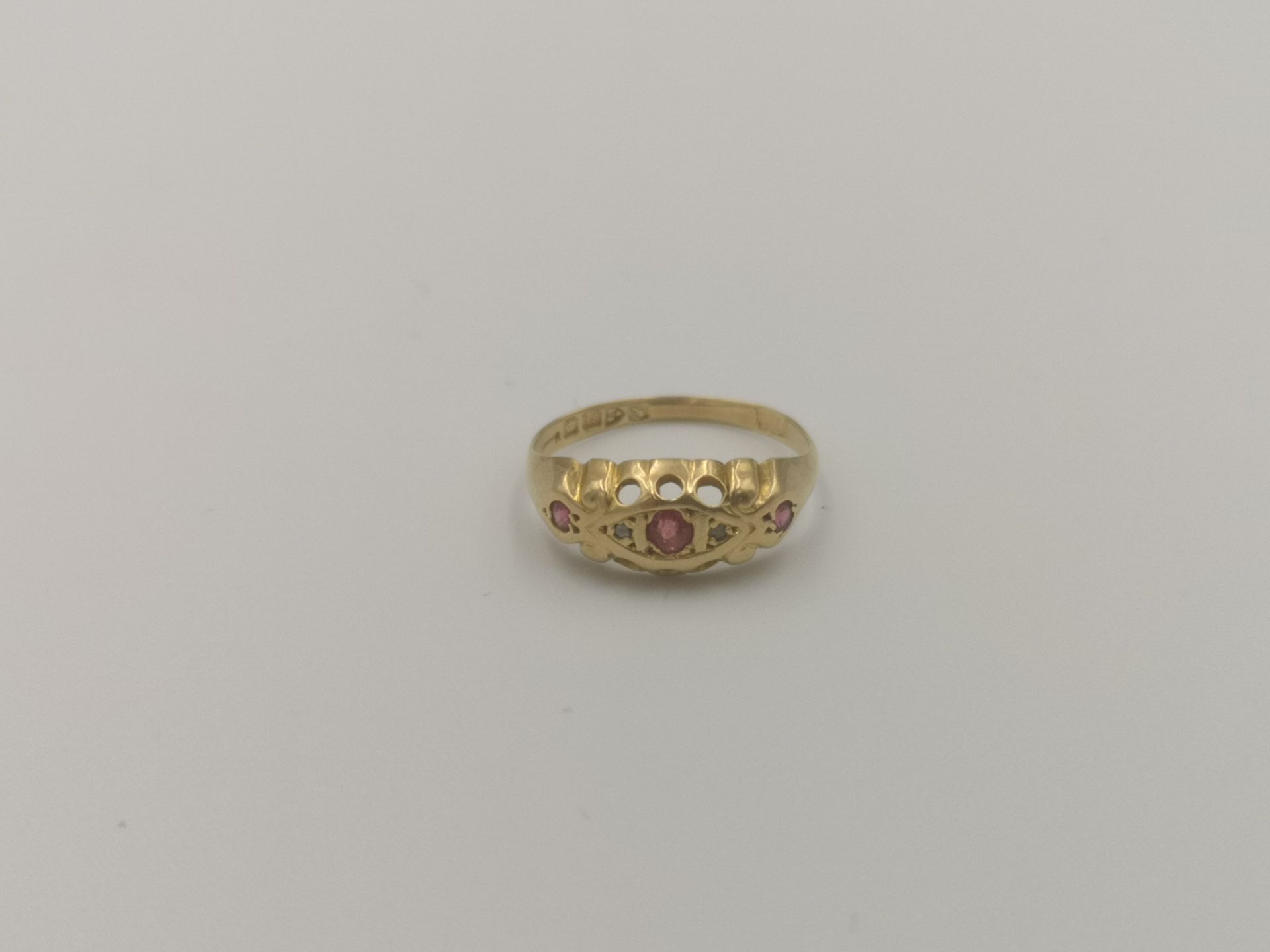 Victorian 18ct gold, ruby and diamond ring - Image 2 of 4