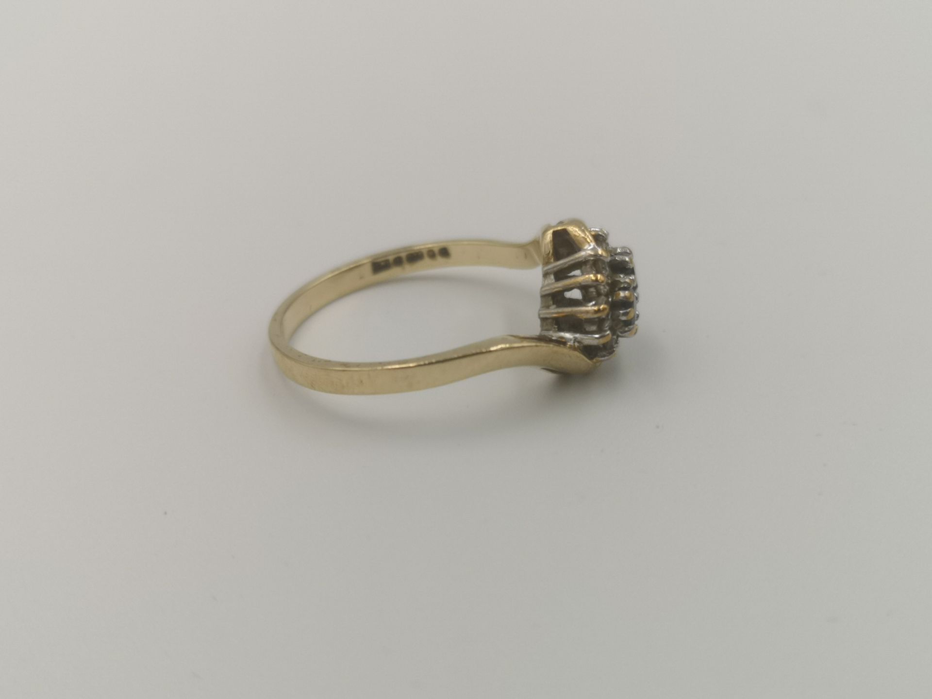 9ct gold, sapphire and diamond ring - Image 5 of 5