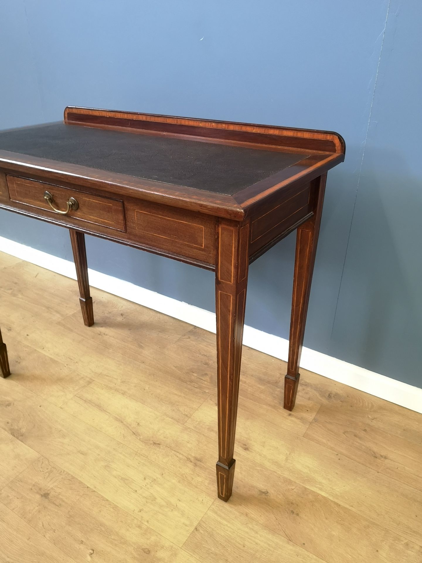 Mahogany writing table - Image 6 of 6