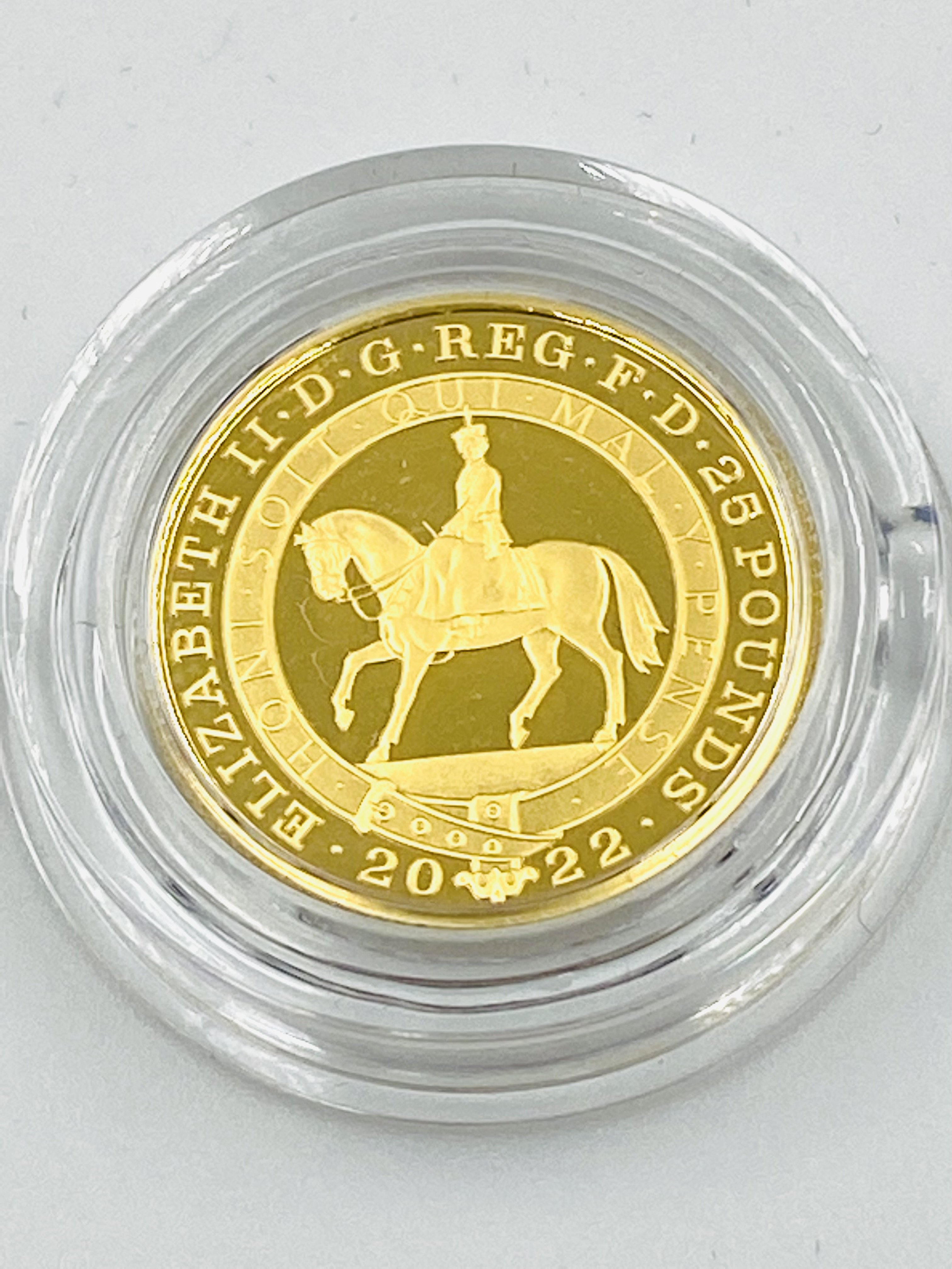 Royal Mint Platinum Jubilee of Her Majesty the Queen, 2022 limited edition gold proof coin - Image 3 of 4