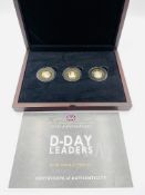 Limited Edition 75th Anniversary D-Day Leaders silver proof £2 coin set