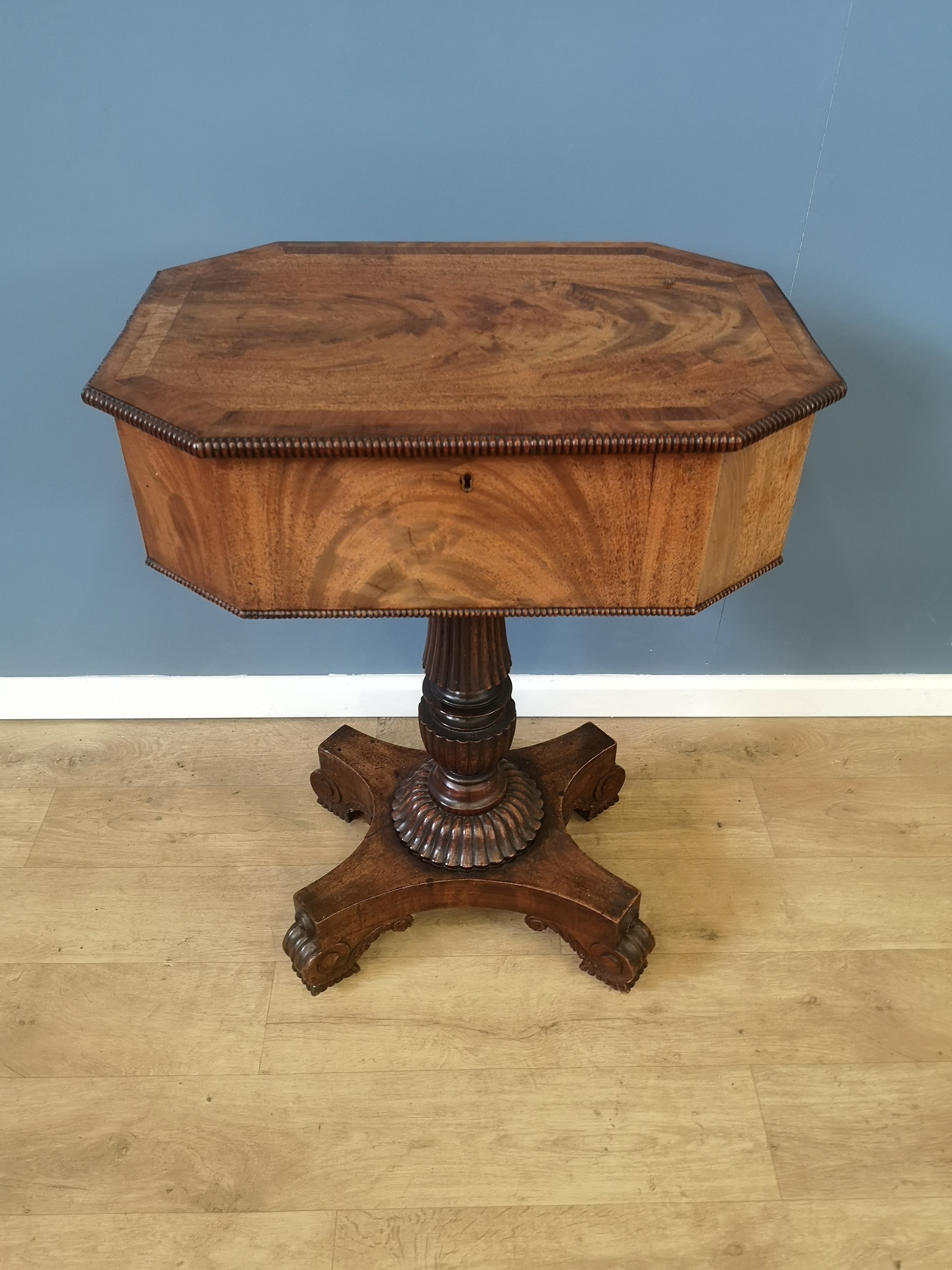 Victorian mahogany workbox