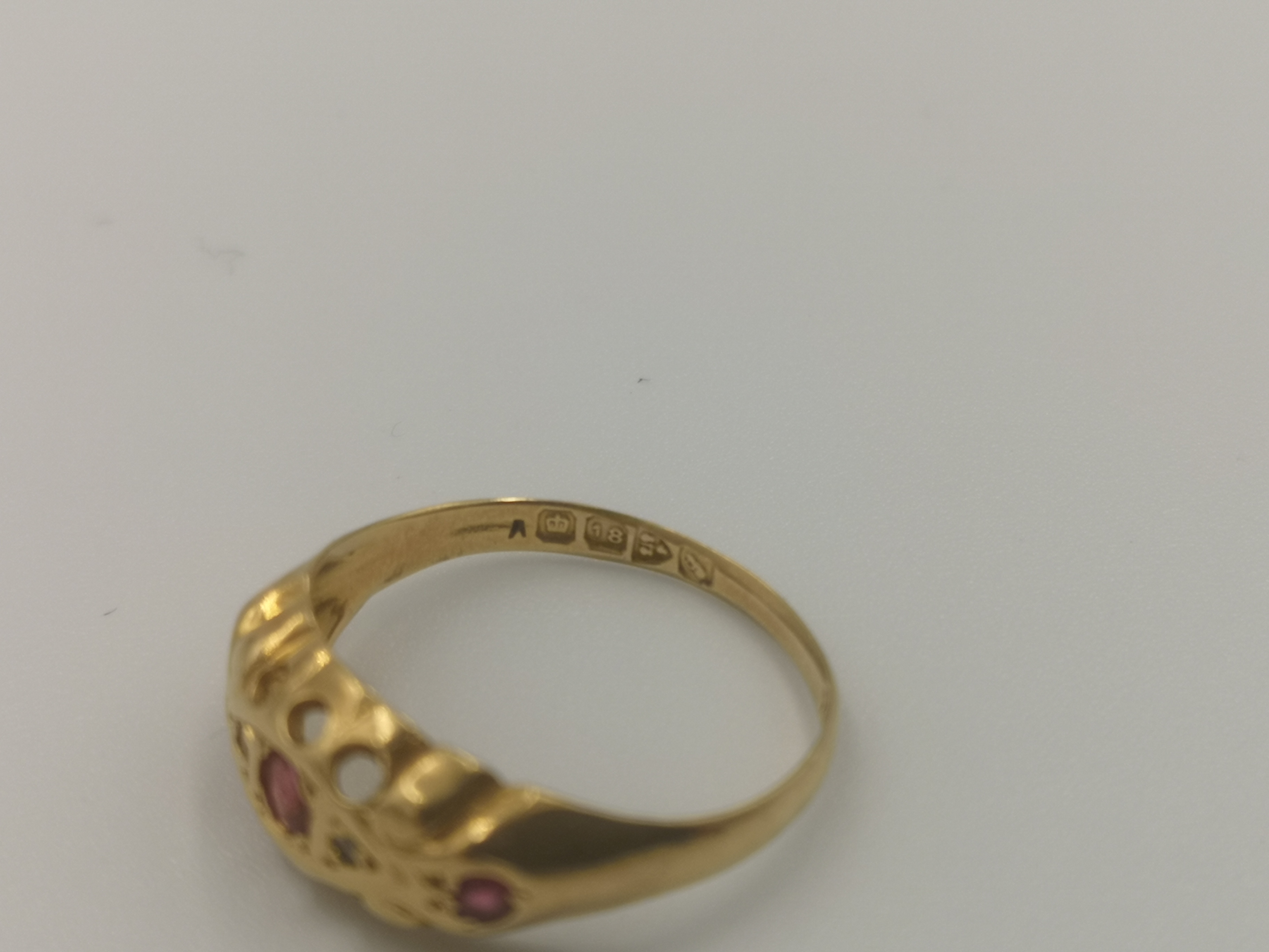 Victorian 18ct gold, ruby and diamond ring - Image 3 of 4