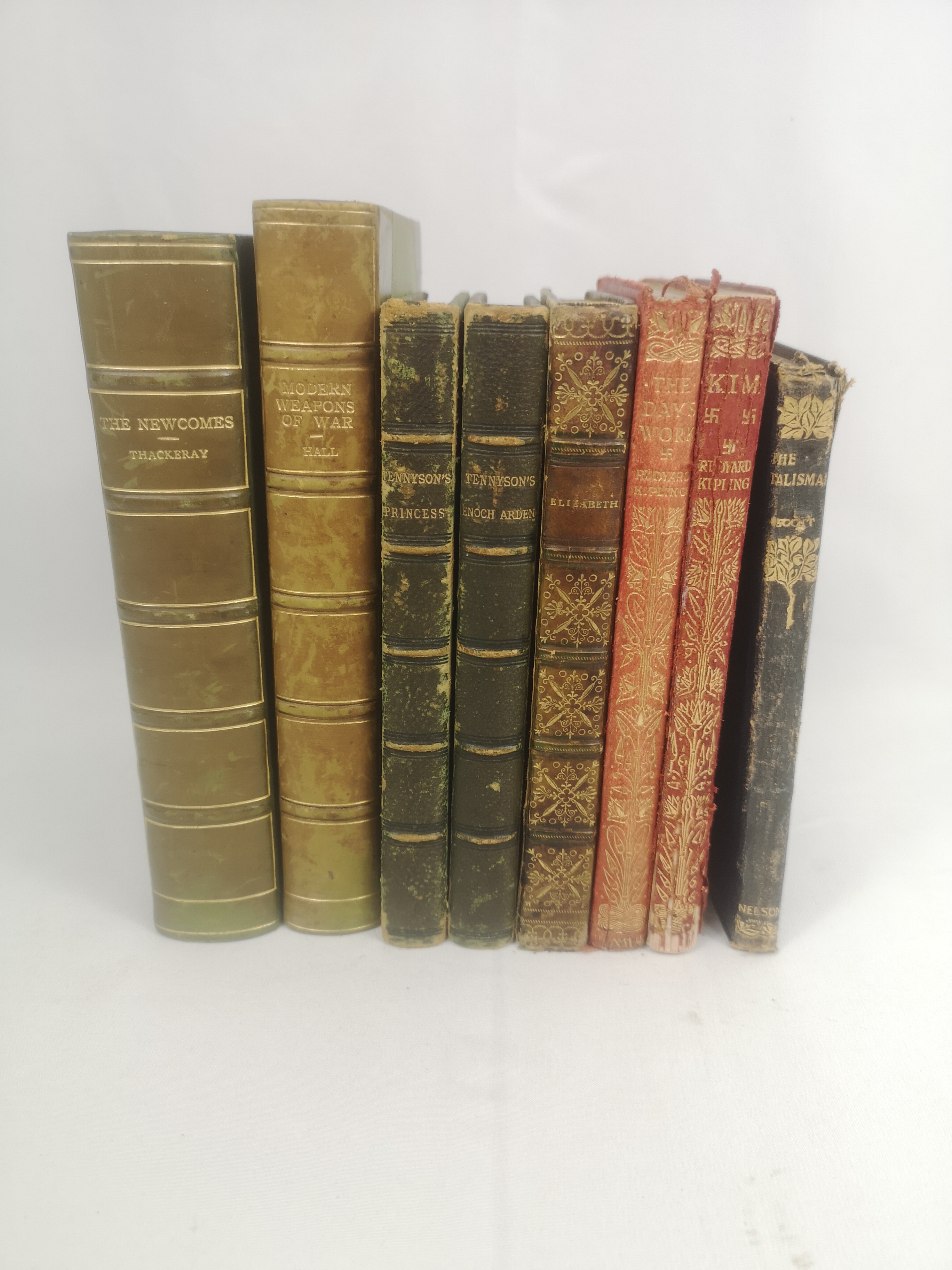 A collection of leatherbound and other books