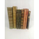 A collection of leatherbound and other books