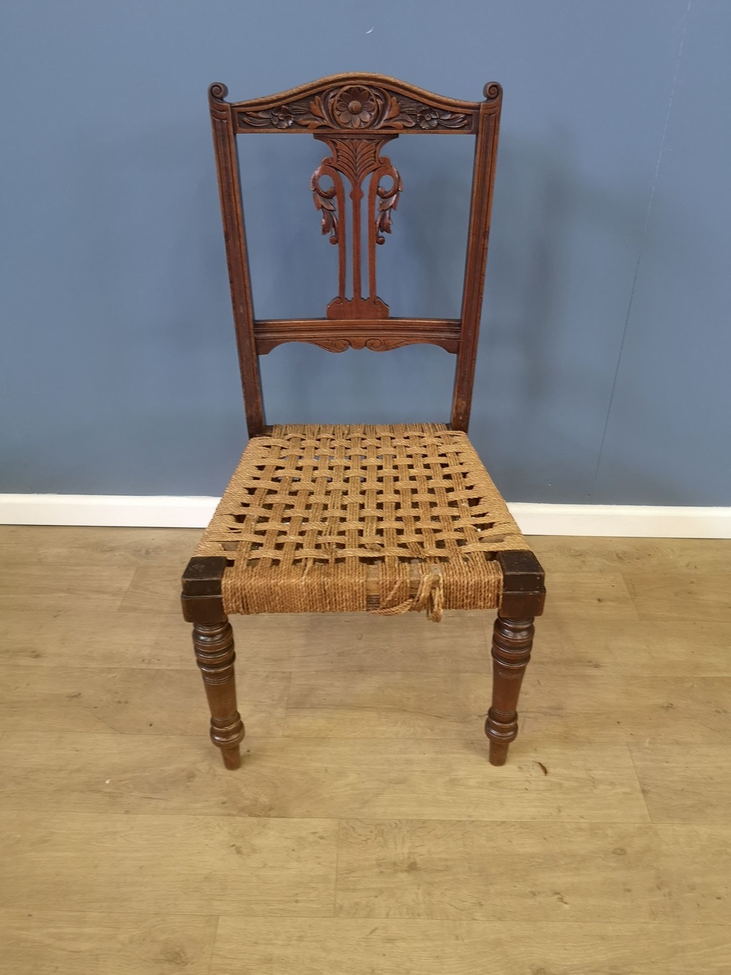 Victorian mahogany bedroom chair