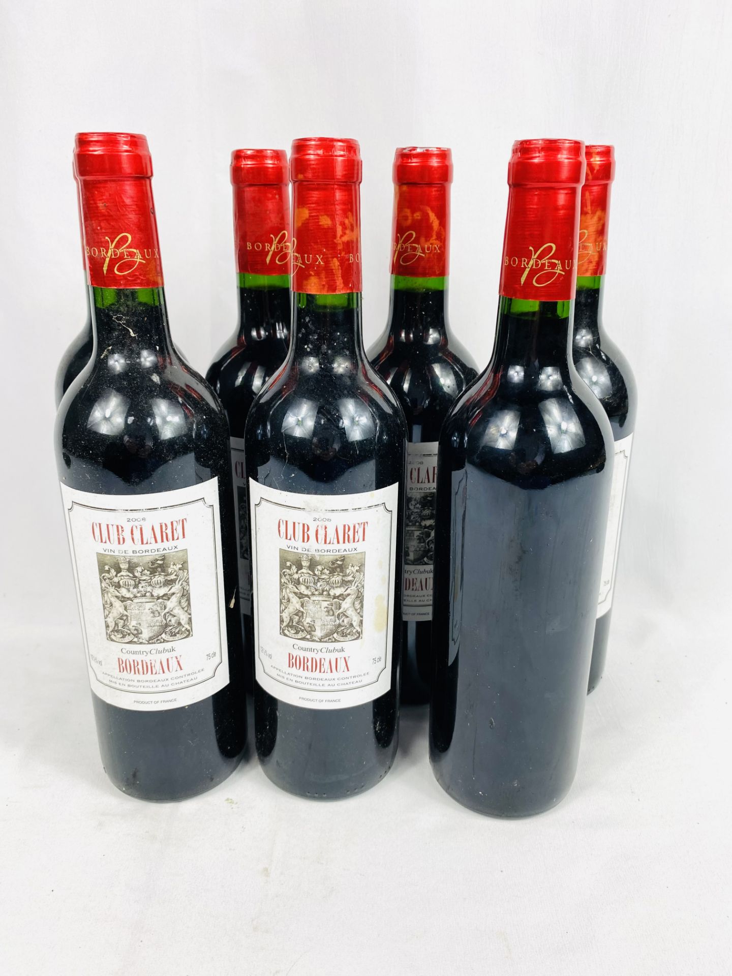 Seven 750ml bottles of Club Claret Bordeaux Country Club UK, 2008 - Image 3 of 3