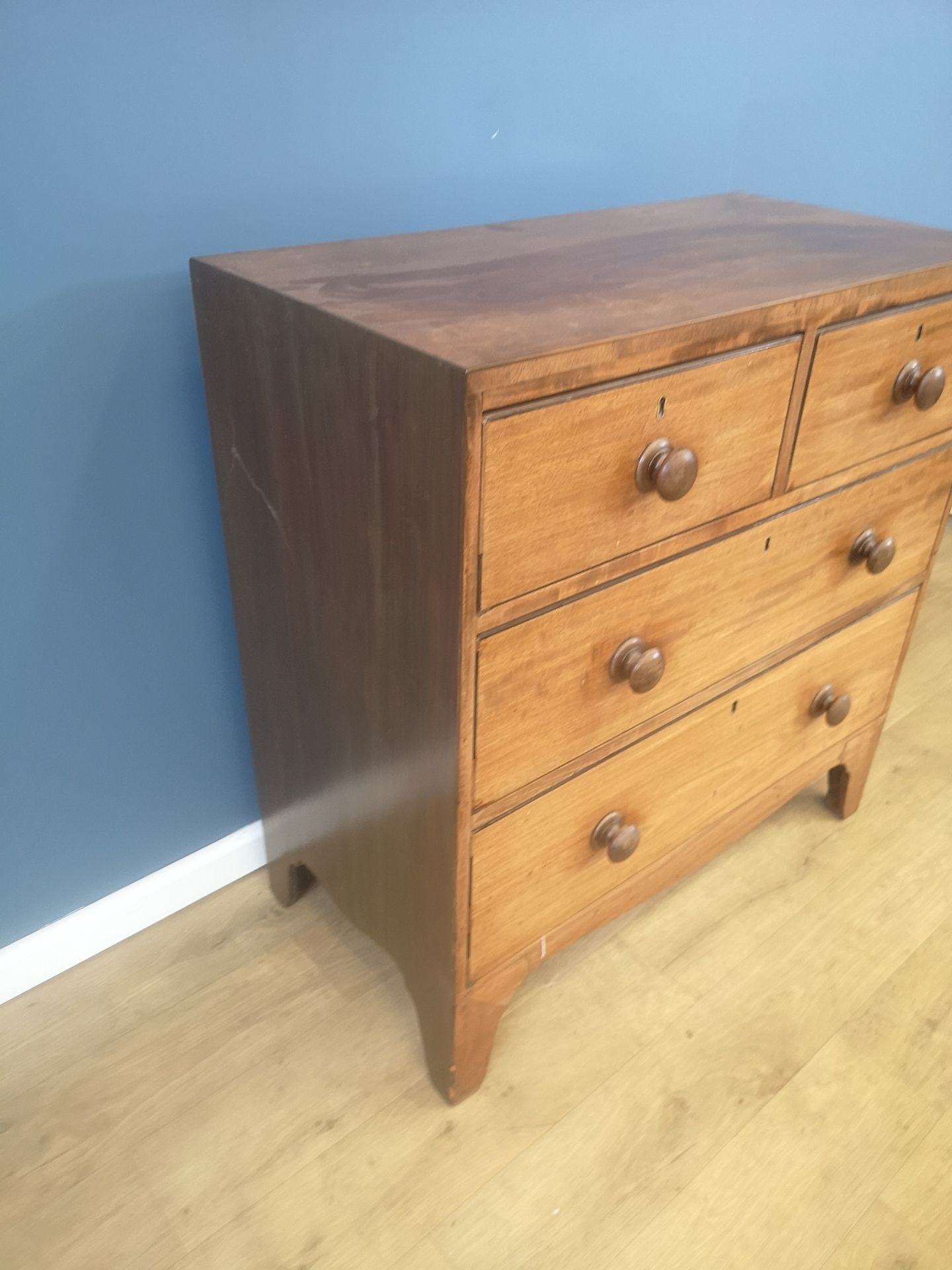 Victorian mahogany chest of drawers - Image 3 of 4