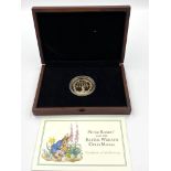 Mint Editions Limited Edition 9/30 "Peter Rabbit and the Easter Wreath" Gold Medal