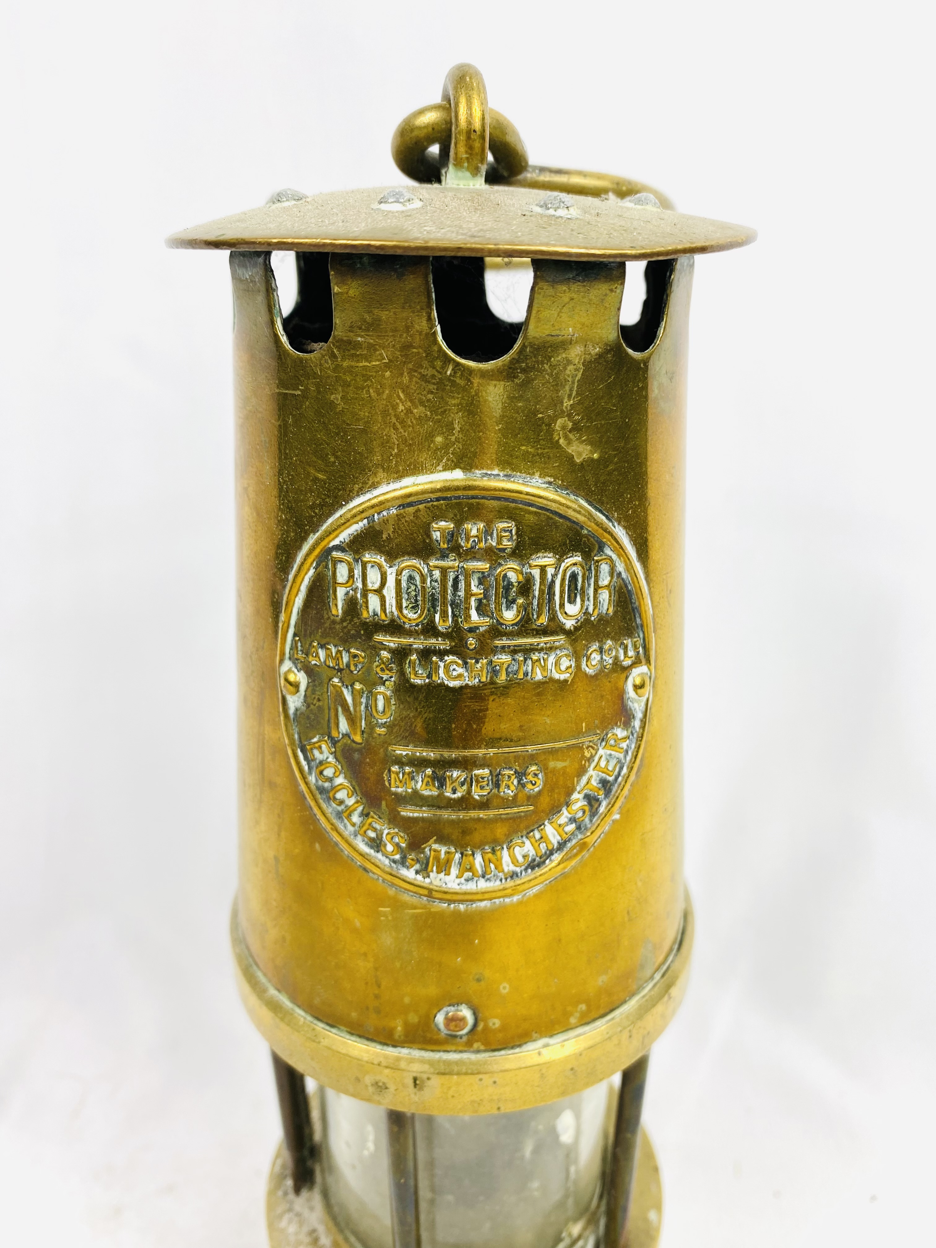 Brass miners lamp - Image 2 of 4