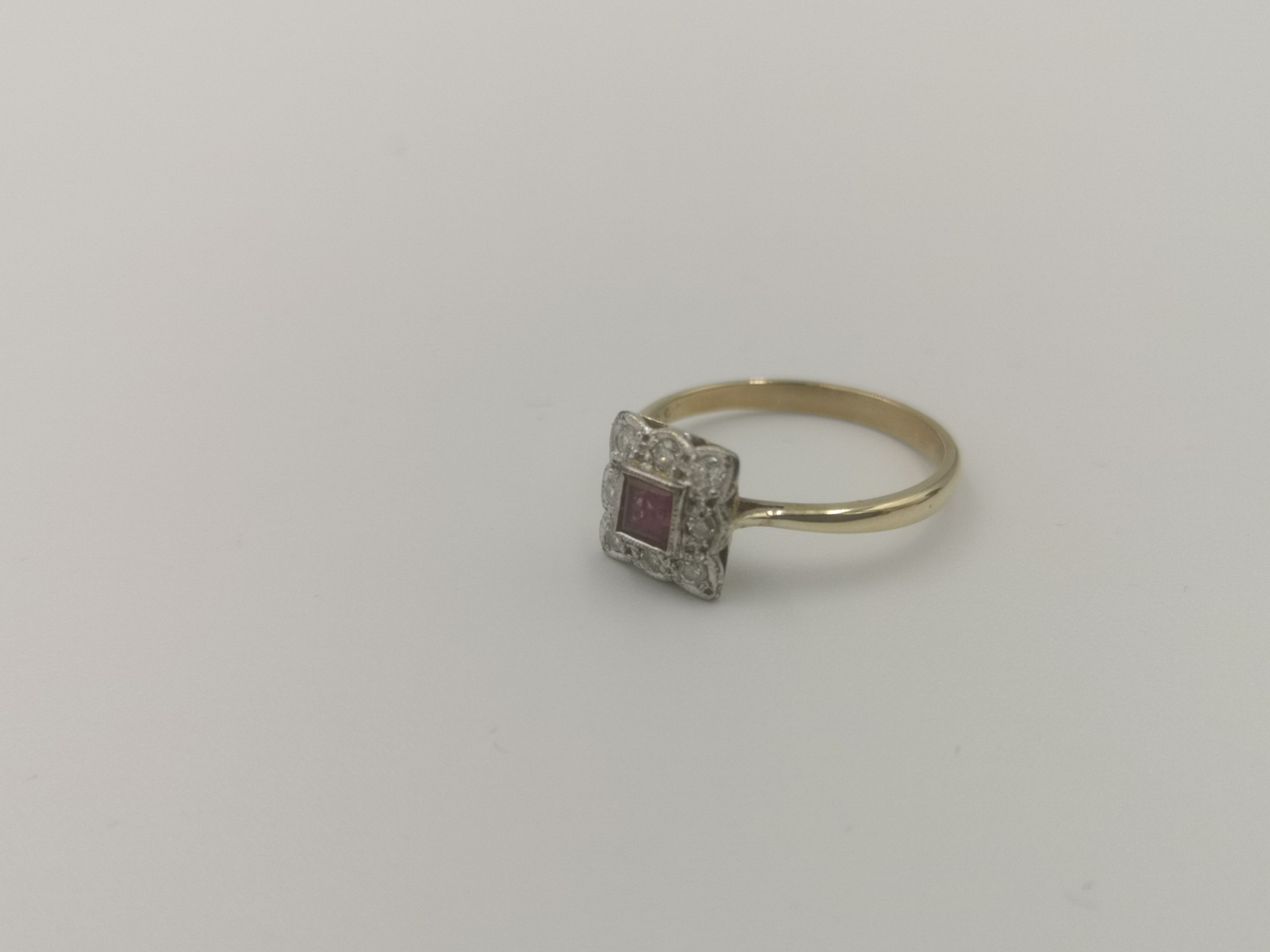 9ct gold, ruby and diamond ring - Image 4 of 5