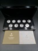 The East India Company Empire Collection of nine limited edition silver proof coins