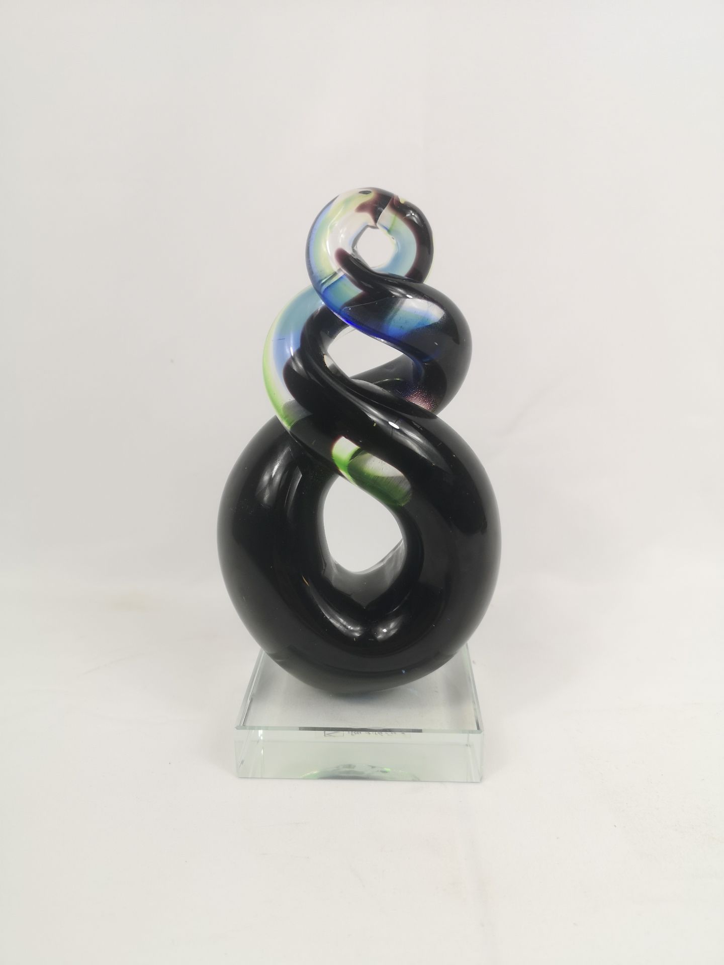LSA glass bowl together with an art glass sculpture - Image 3 of 6