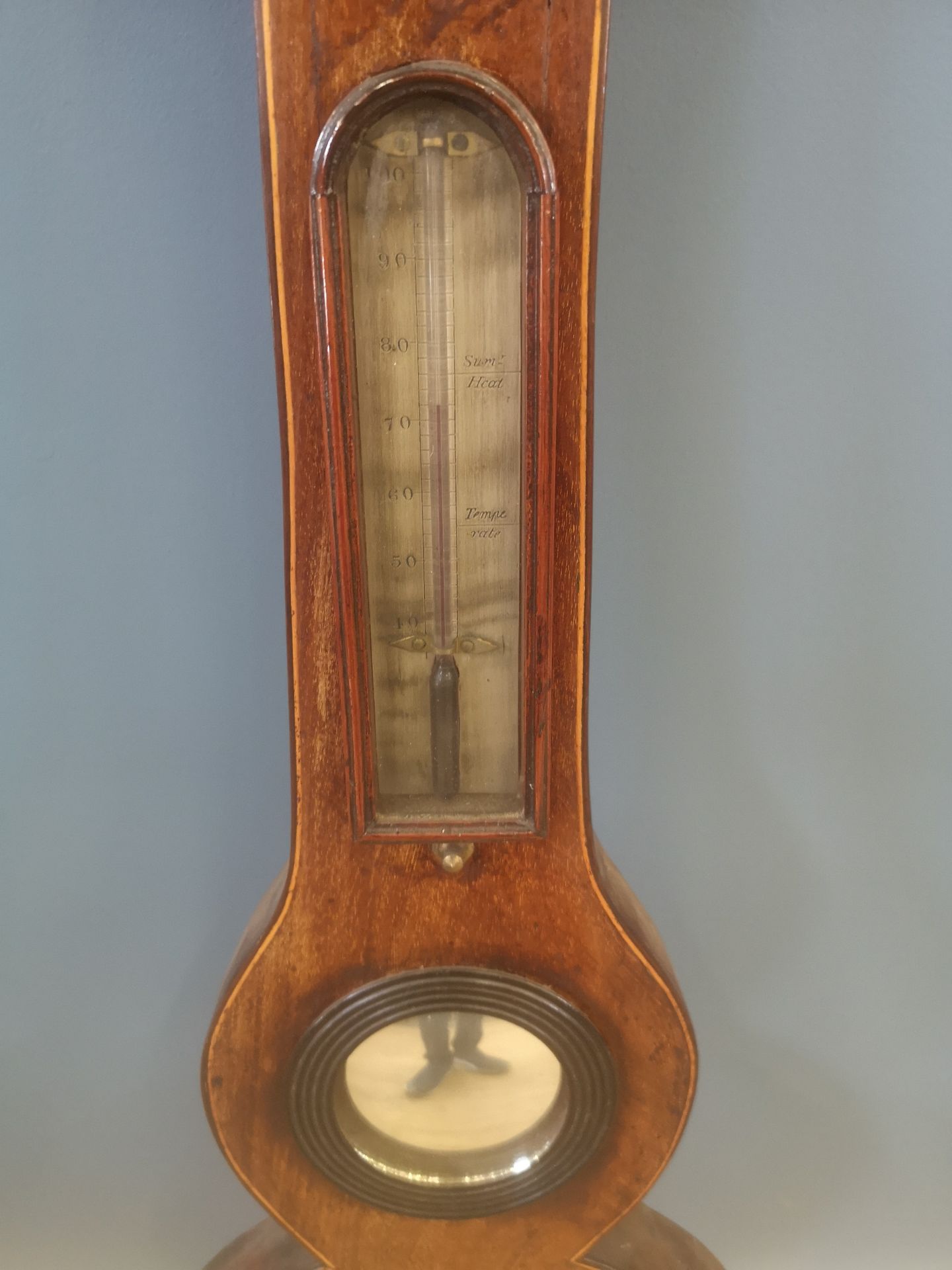 Victorian wall mounted barometer - Image 3 of 5