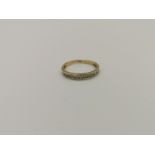 18ct gold 1/2 eternity ring